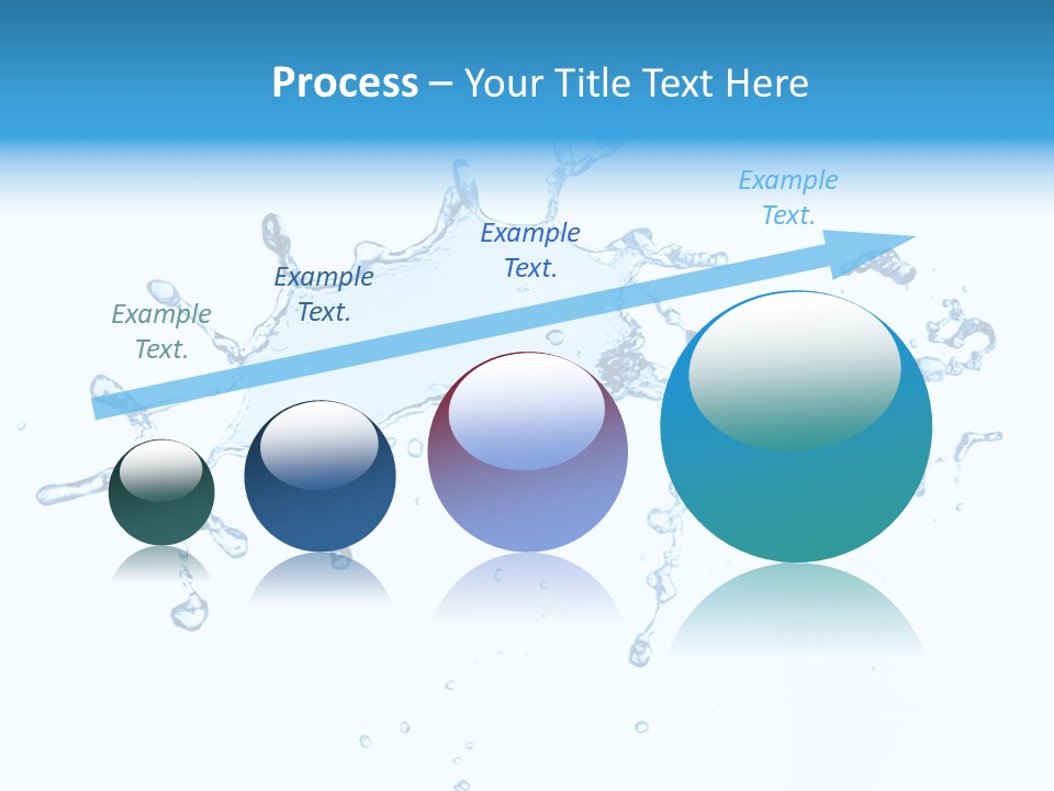 Close Up Wet Glacue PowerPoint Template