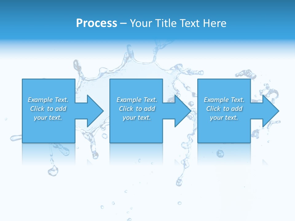 Close Up Wet Glacue PowerPoint Template