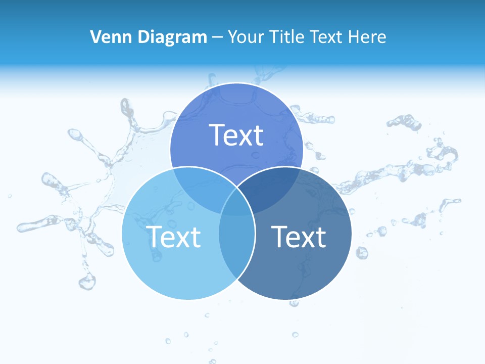 Close Up Wet Glacue PowerPoint Template