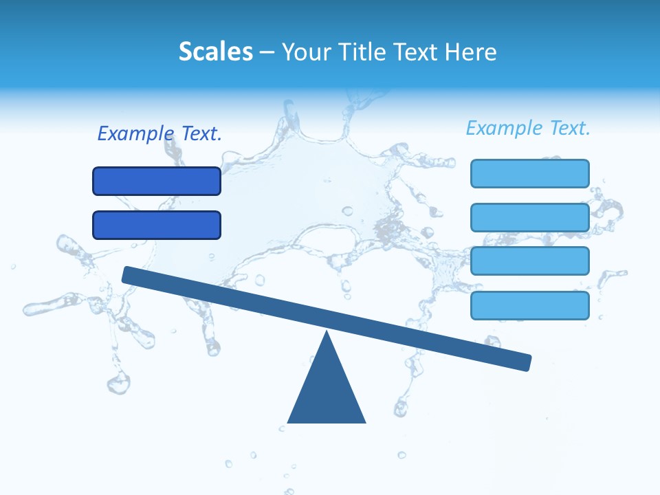 Close Up Wet Glacue PowerPoint Template