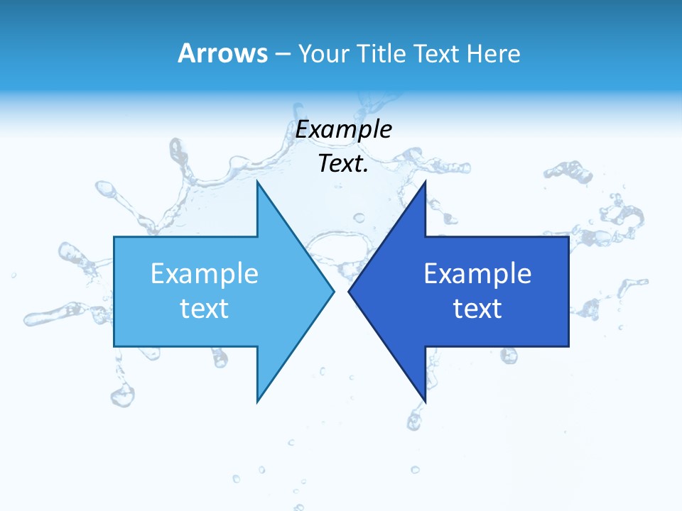 Close Up Wet Glacue PowerPoint Template