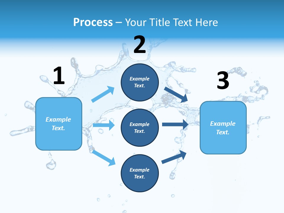 Close Up Wet Glacue PowerPoint Template
