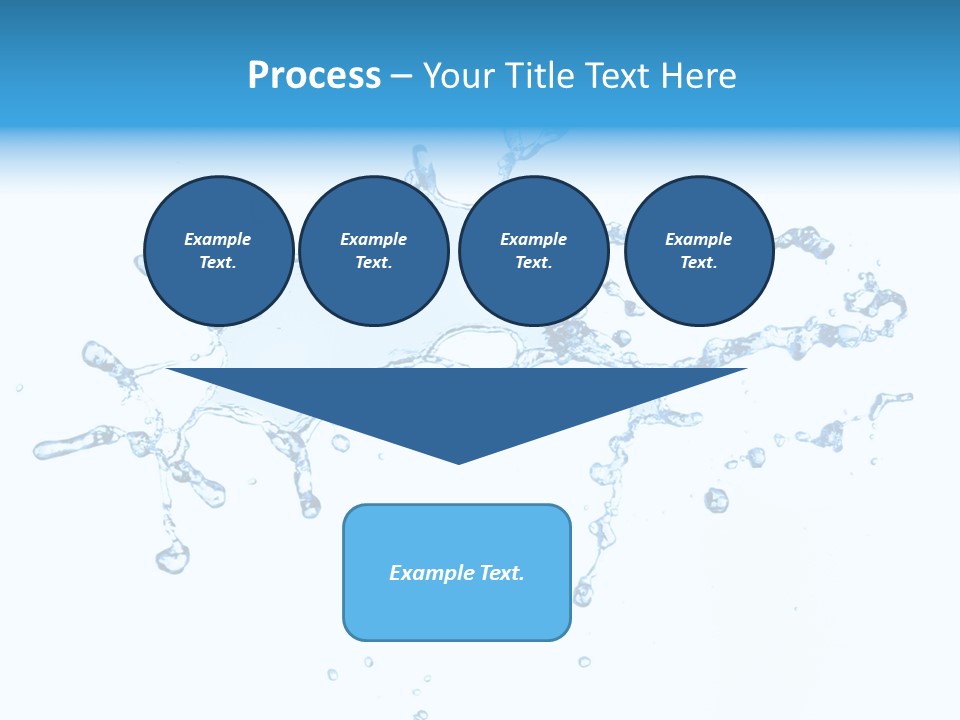 Close Up Wet Glacue PowerPoint Template