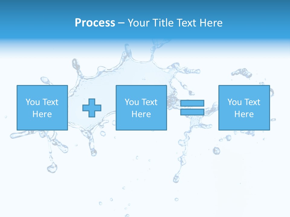 Close Up Wet Glacue PowerPoint Template