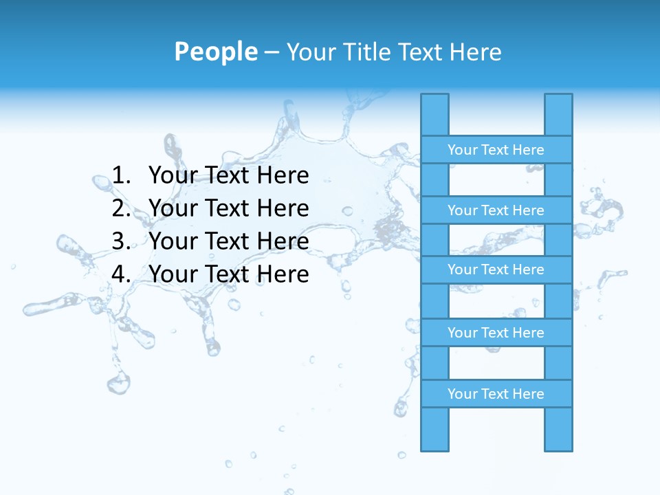 Close Up Wet Glacue PowerPoint Template