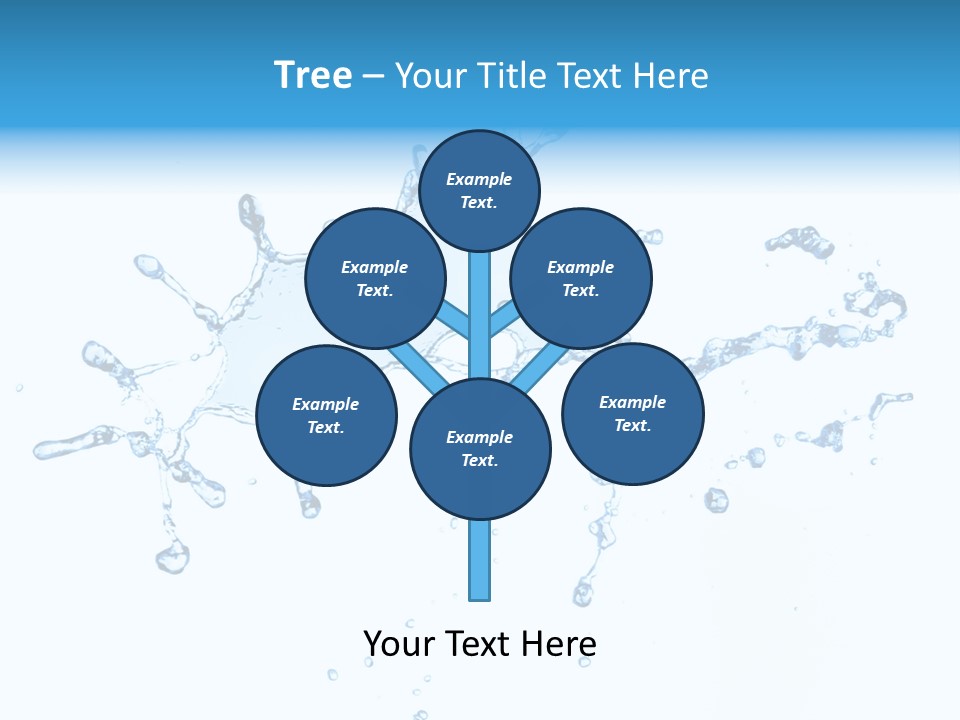 Close Up Wet Glacue PowerPoint Template