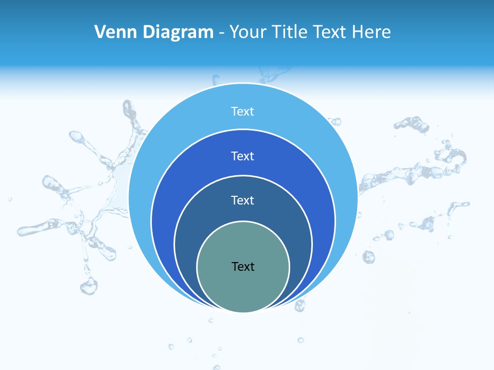 Close Up Wet Glacue PowerPoint Template
