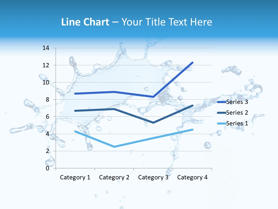 Close Up Wet Glacue PowerPoint Template