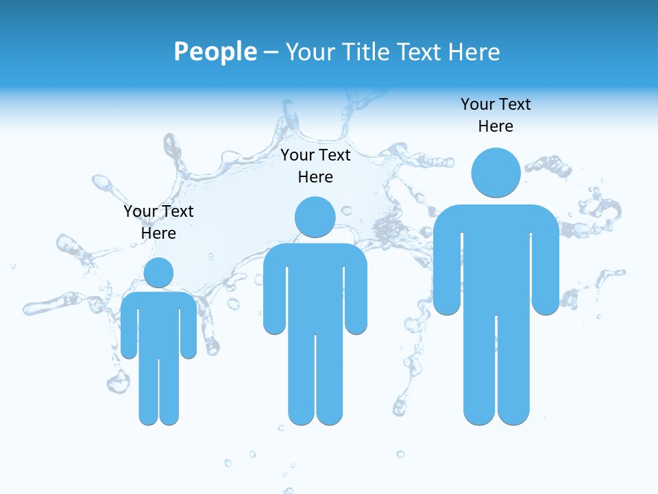 Close Up Wet Glacue PowerPoint Template