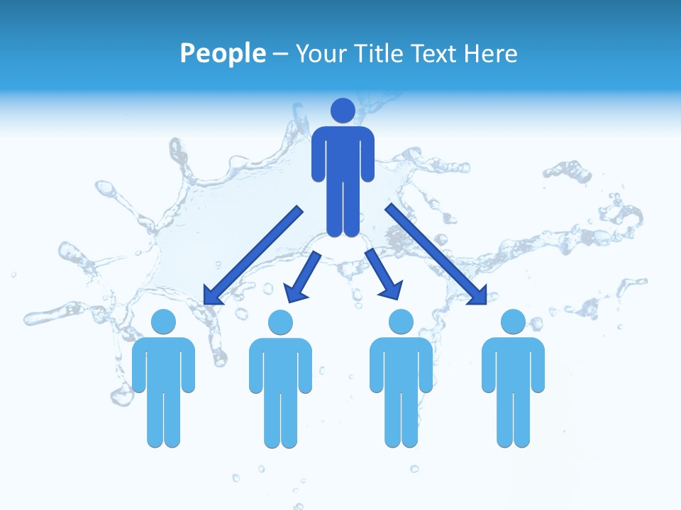 Close Up Wet Glacue PowerPoint Template