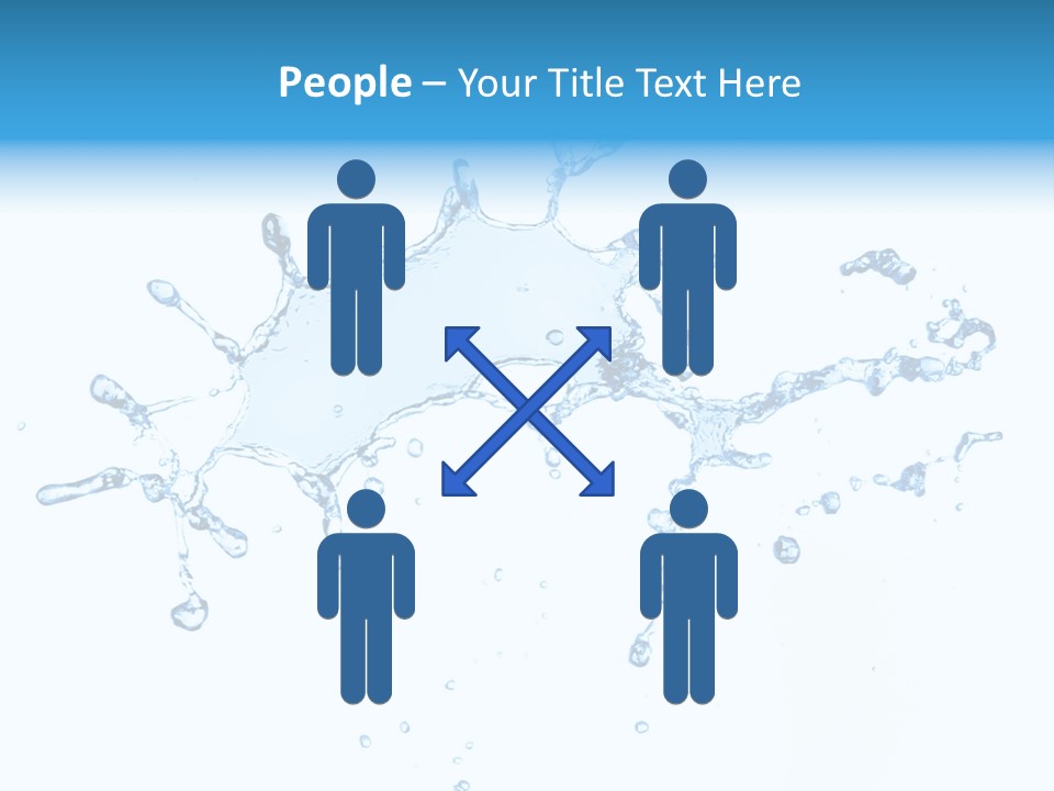 Close Up Wet Glacue PowerPoint Template