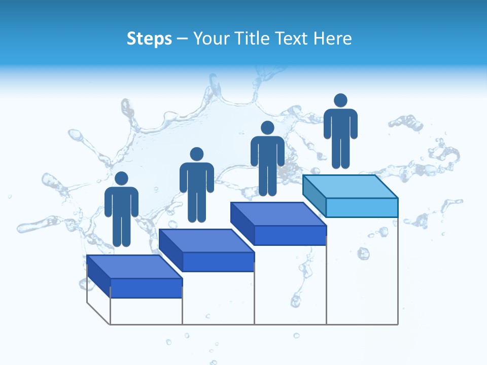 Close Up Wet Glacue PowerPoint Template