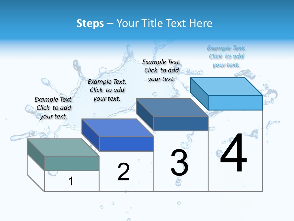 Close Up Wet Glacue PowerPoint Template