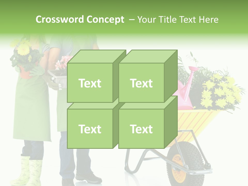 Isolate Man Worker PowerPoint Template