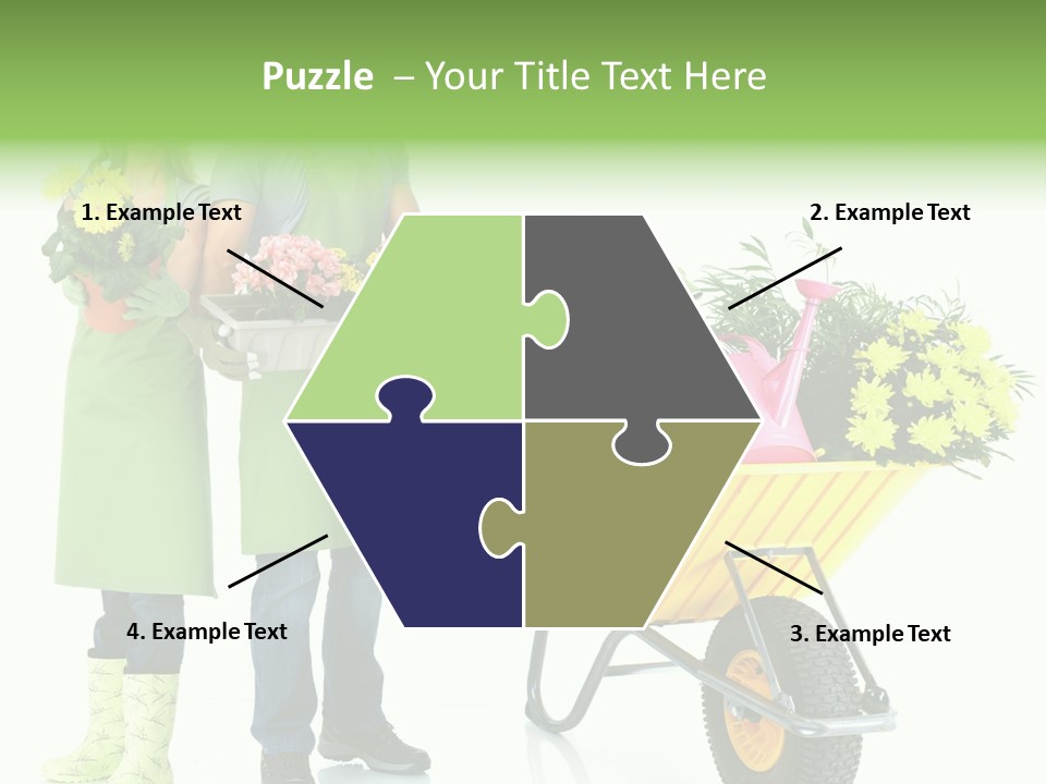 Isolate Man Worker PowerPoint Template