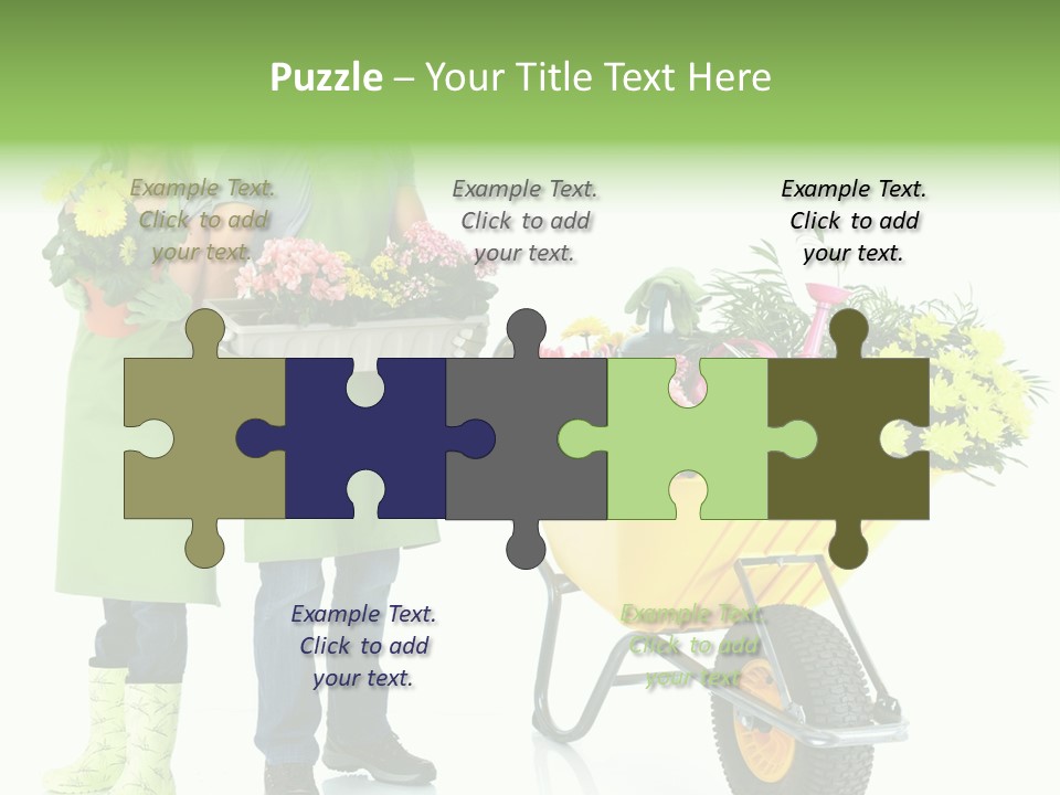 Isolate Man Worker PowerPoint Template