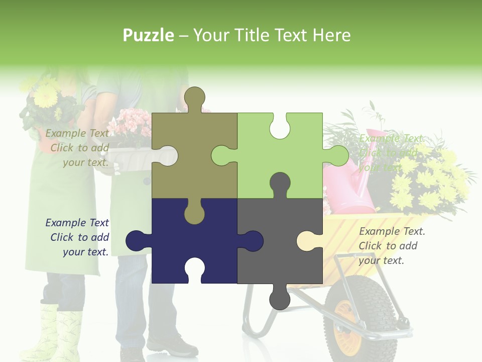 Isolate Man Worker PowerPoint Template