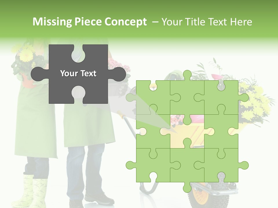 Isolate Man Worker PowerPoint Template