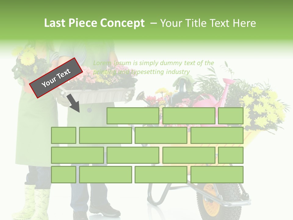 Isolate Man Worker PowerPoint Template