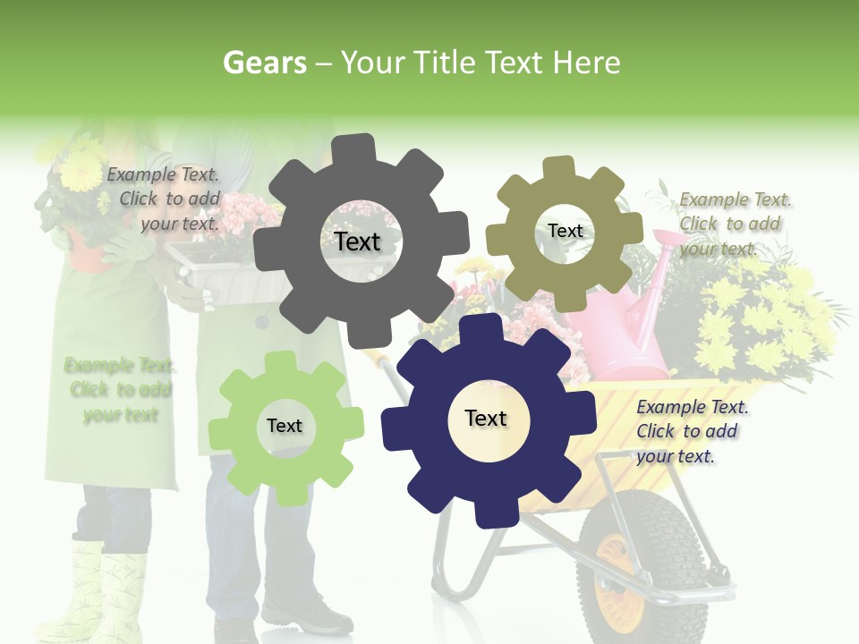 Isolate Man Worker PowerPoint Template