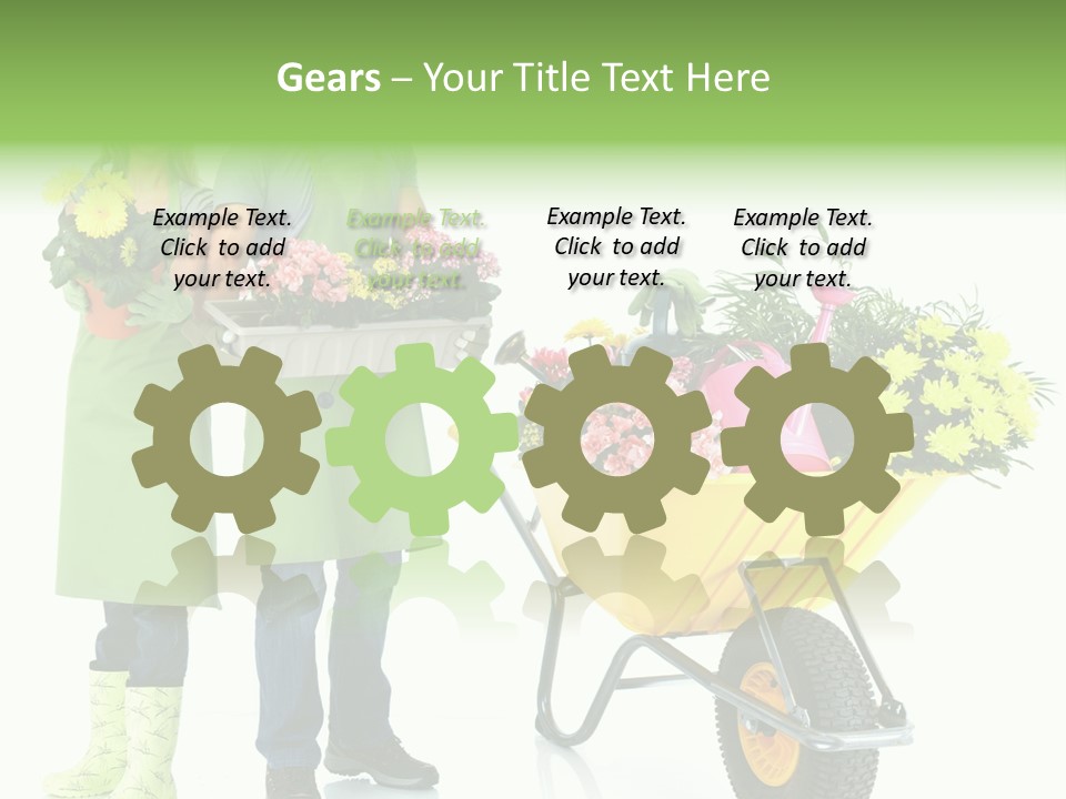 Isolate Man Worker PowerPoint Template