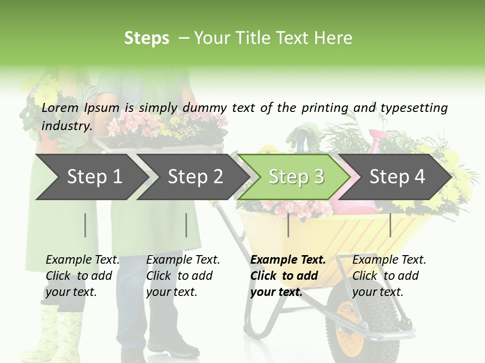Isolate Man Worker PowerPoint Template