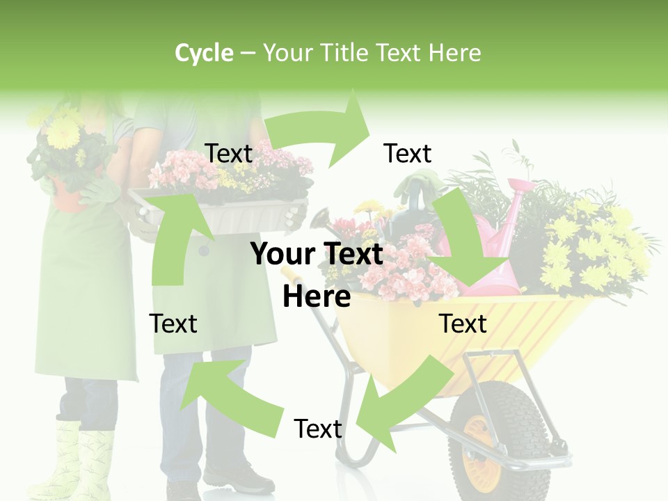 Isolate Man Worker PowerPoint Template