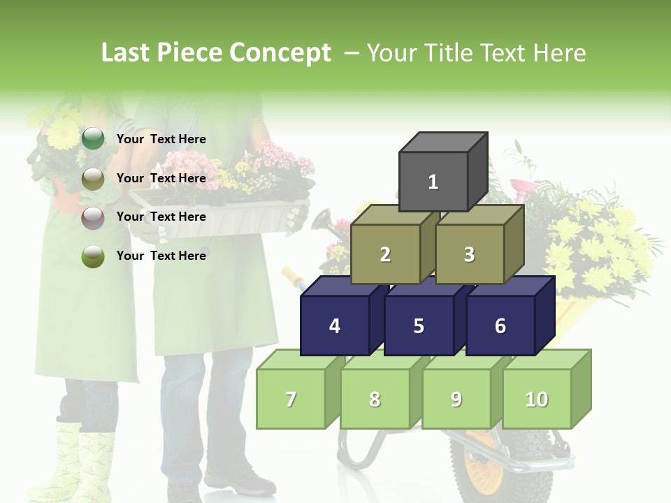 Isolate Man Worker PowerPoint Template