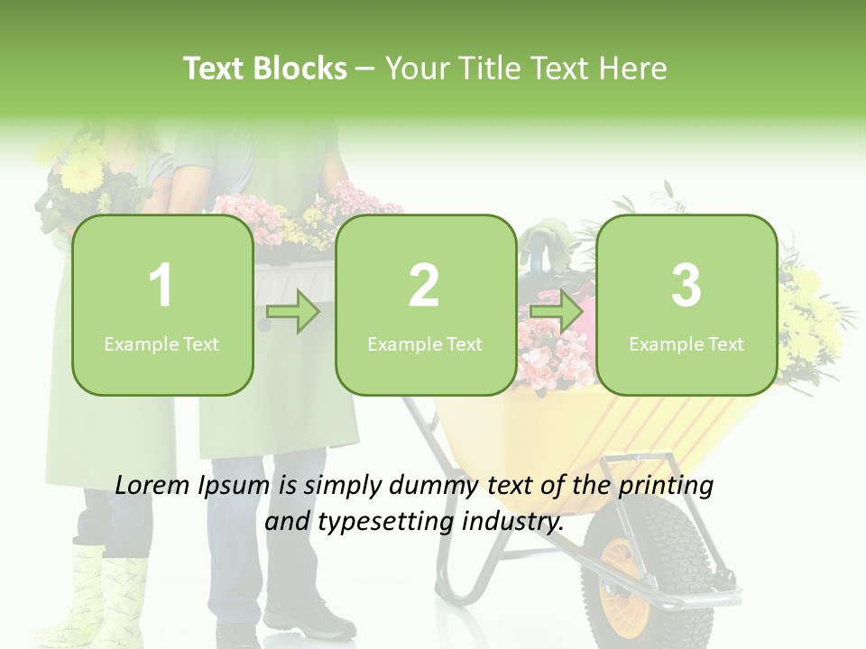 Isolate Man Worker PowerPoint Template
