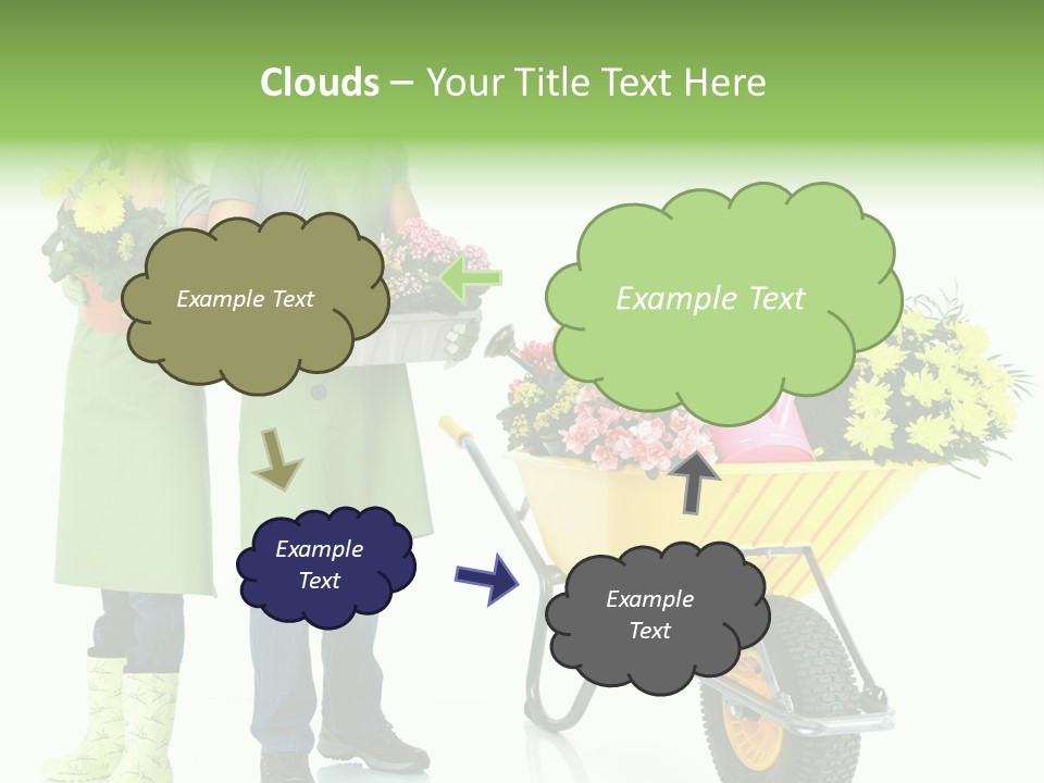 Isolate Man Worker PowerPoint Template