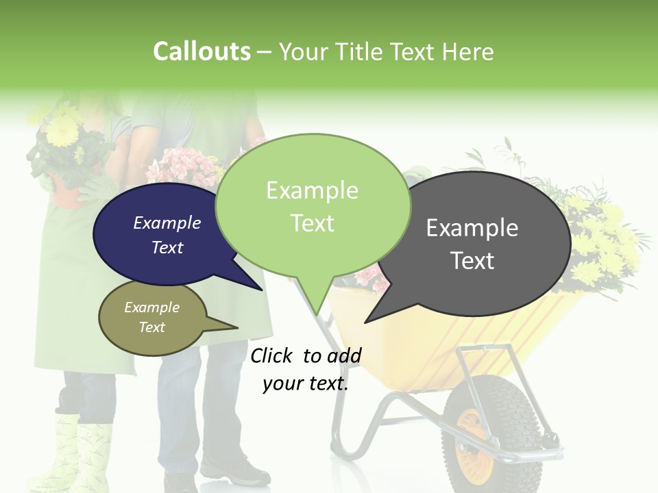 Isolate Man Worker PowerPoint Template