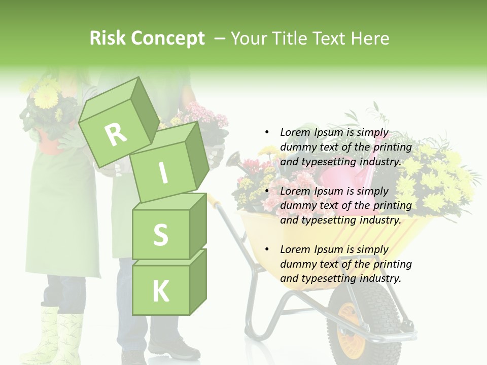 Isolate Man Worker PowerPoint Template