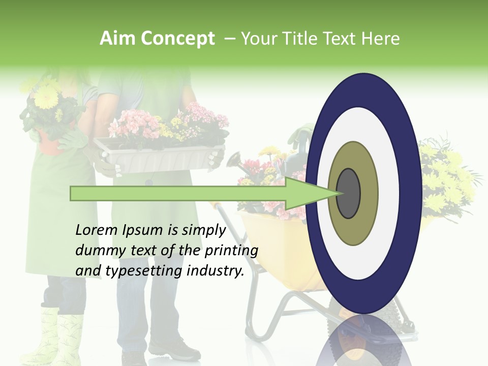 Isolate Man Worker PowerPoint Template