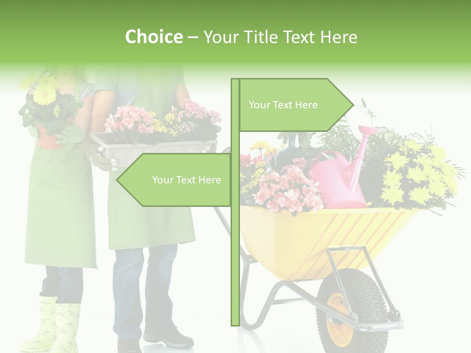 Isolate Man Worker PowerPoint Template