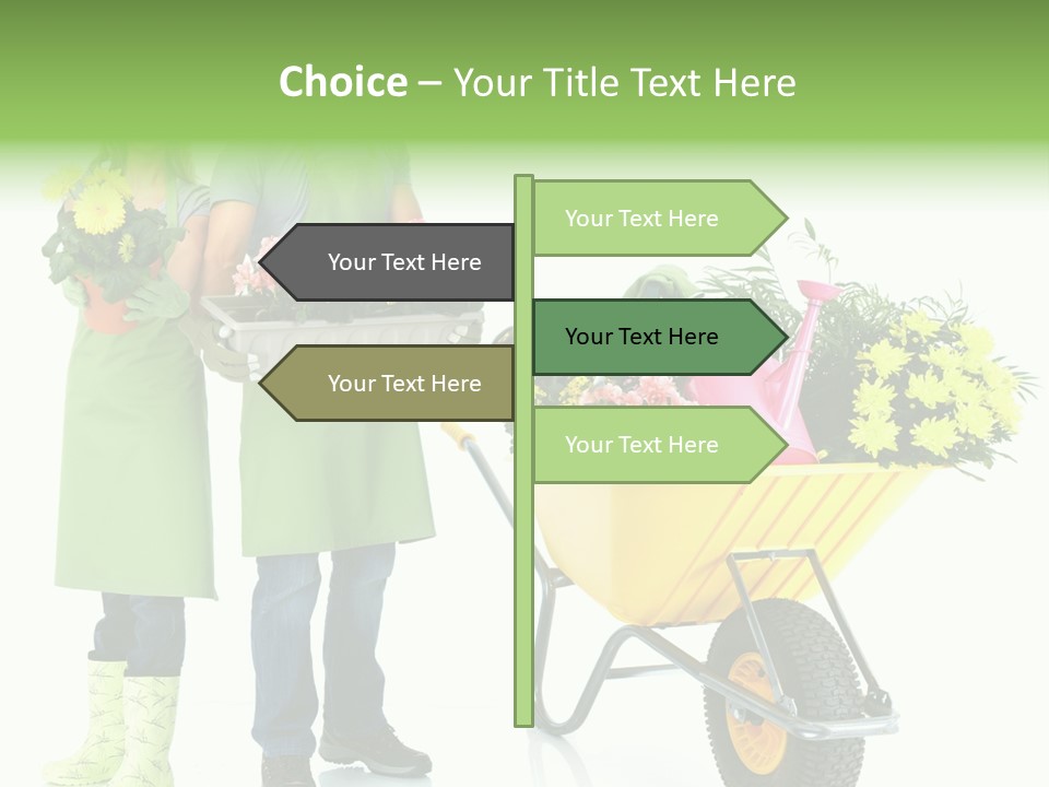 Isolate Man Worker PowerPoint Template