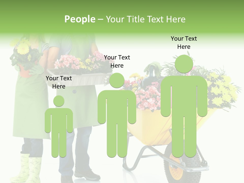 Isolate Man Worker PowerPoint Template