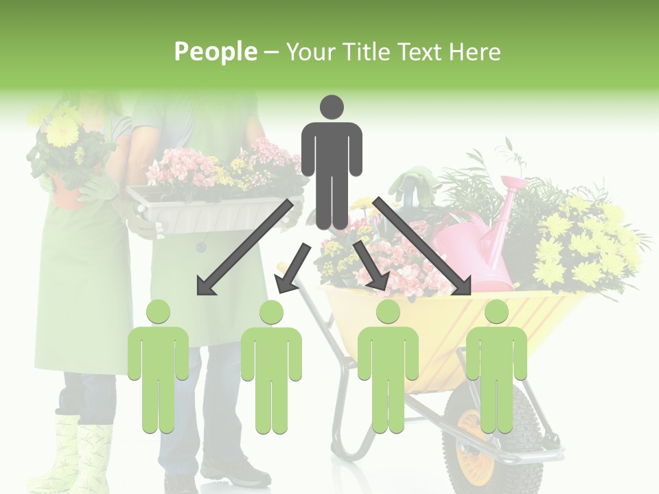 Isolate Man Worker PowerPoint Template