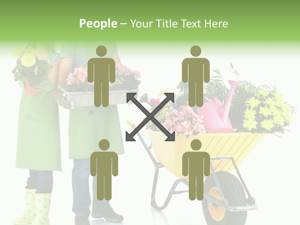 Isolate Man Worker PowerPoint Template