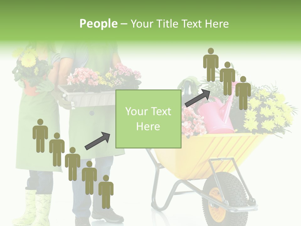 Isolate Man Worker PowerPoint Template