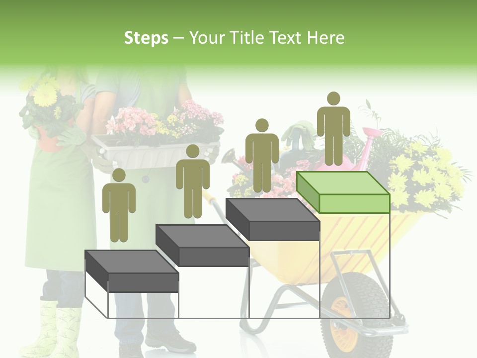 Isolate Man Worker PowerPoint Template