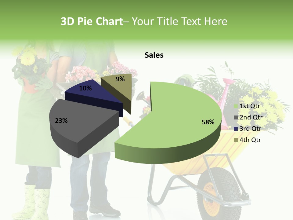 Isolate Man Worker PowerPoint Template