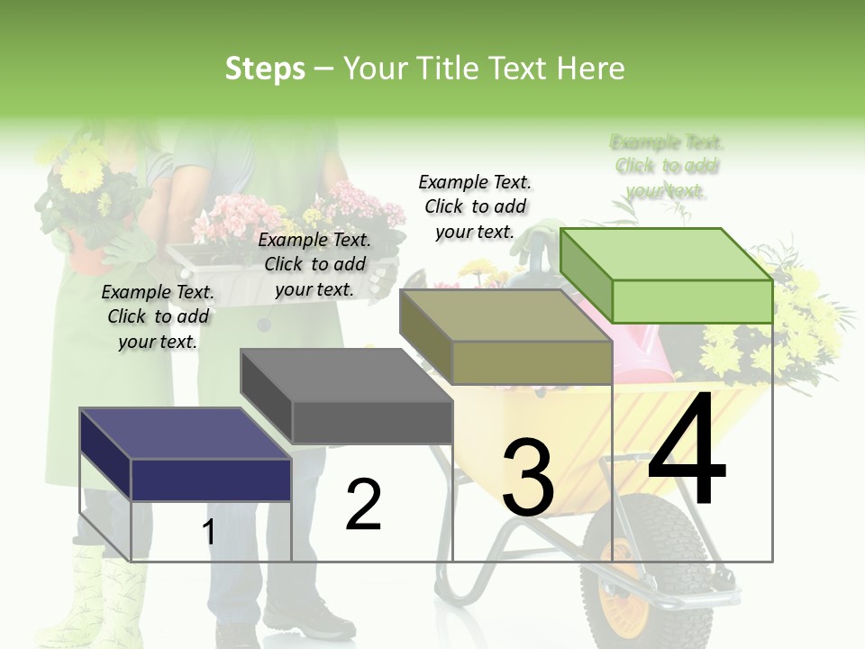 Isolate Man Worker PowerPoint Template