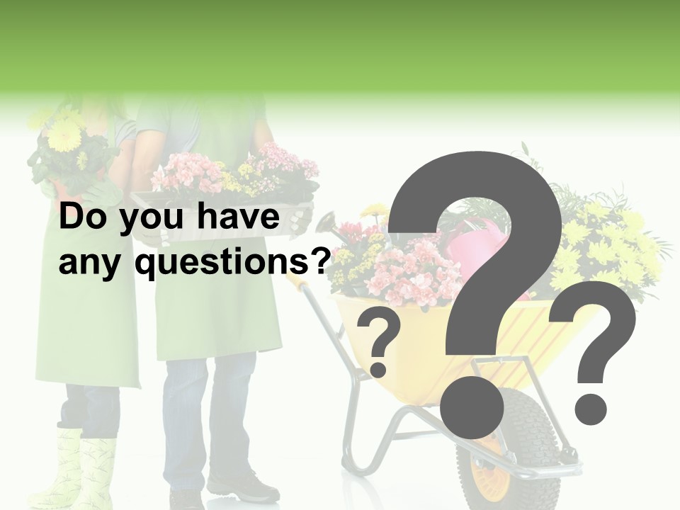 Isolate Man Worker PowerPoint Template