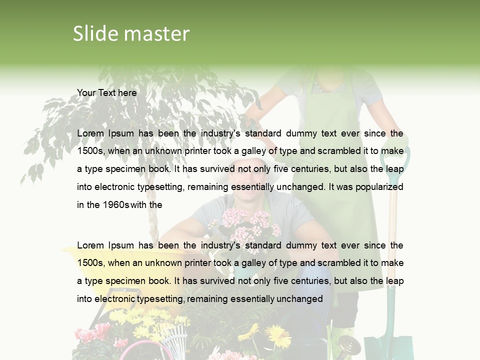 Man White Beautiful PowerPoint Template