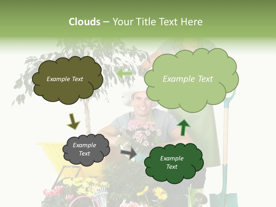 Man White Beautiful PowerPoint Template