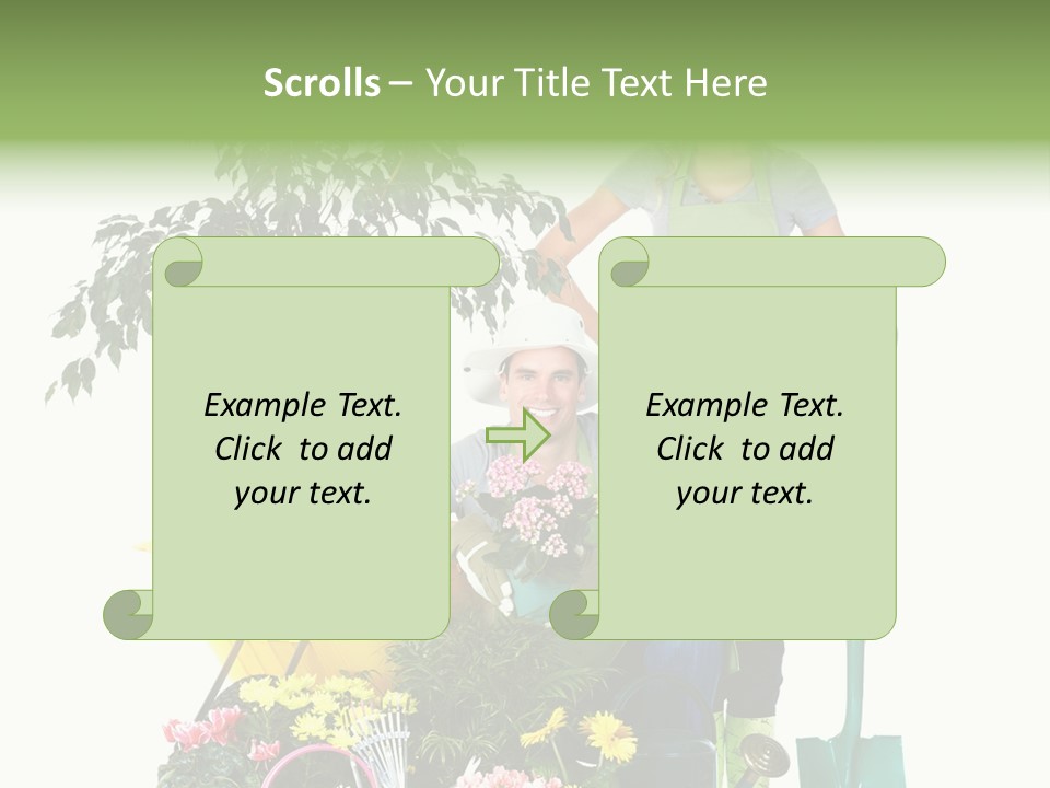 Man White Beautiful PowerPoint Template