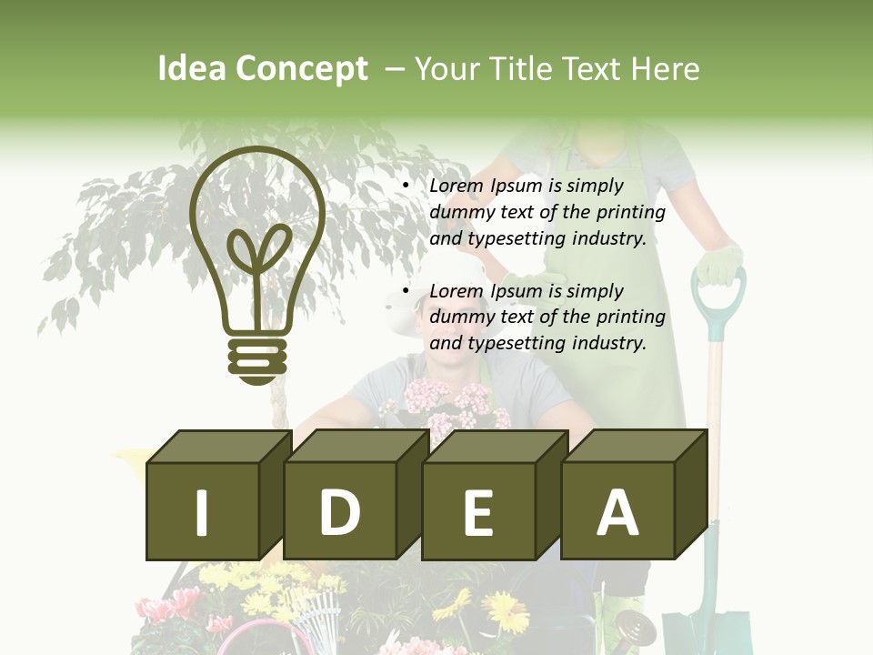 Man White Beautiful PowerPoint Template