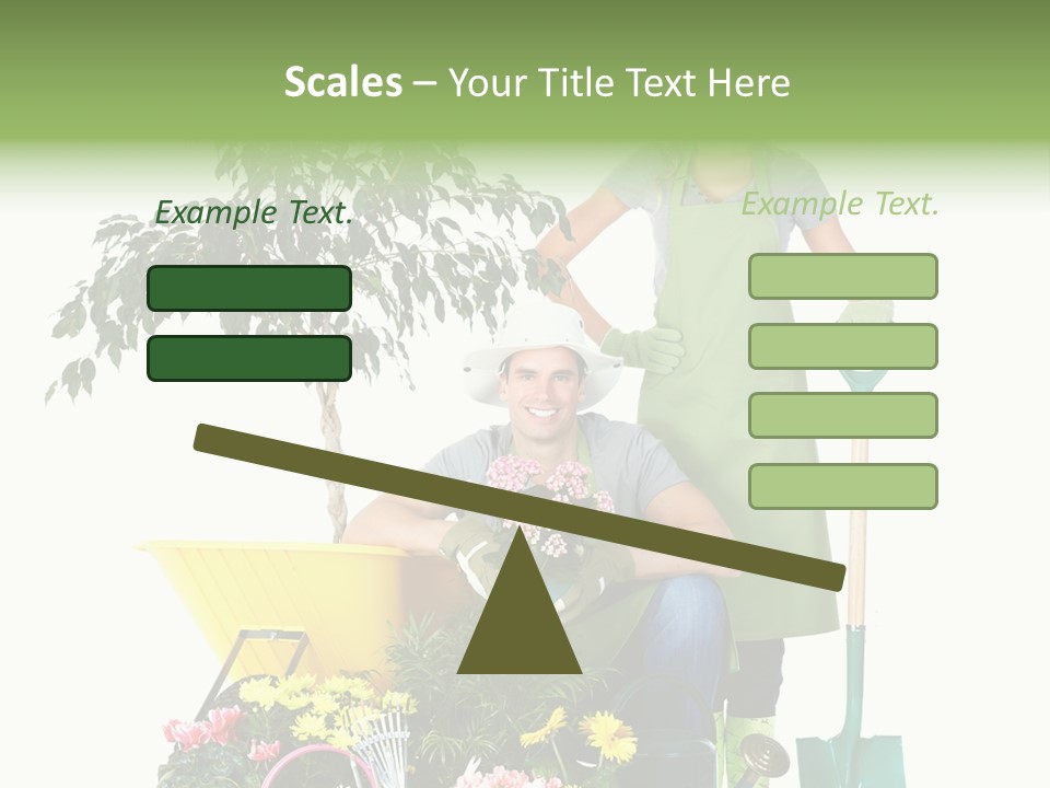 Man White Beautiful PowerPoint Template