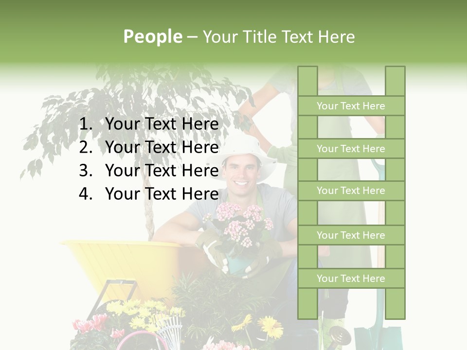 Man White Beautiful PowerPoint Template