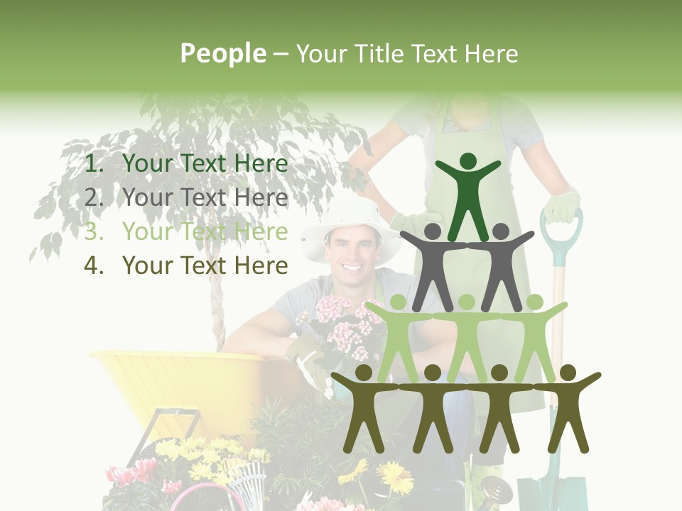 Man White Beautiful PowerPoint Template